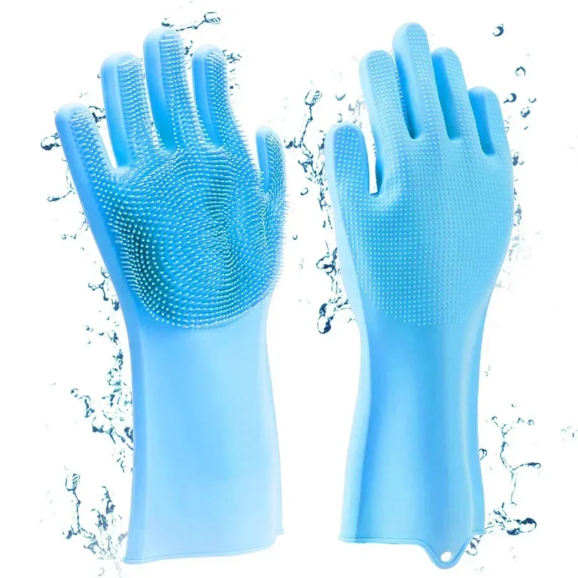 Pet Perks® 4-in-1  Dog Grooming Glove – Bath, Scrub, De-Shed, Clean