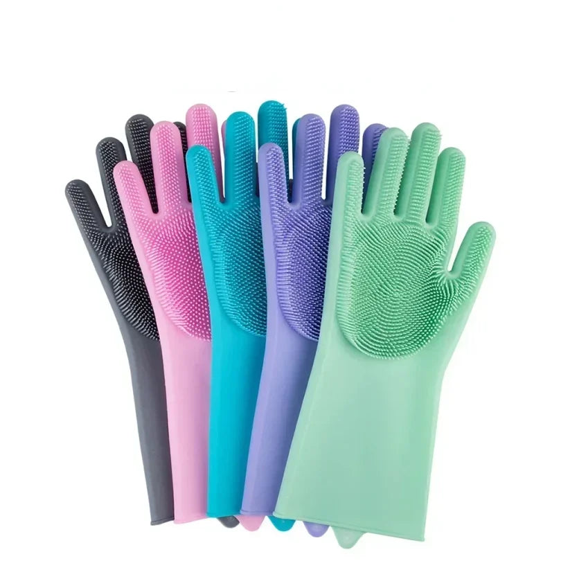 Pet Perks® 4-in-1  Dog Grooming Glove – Bath, Scrub, De-Shed, Clean