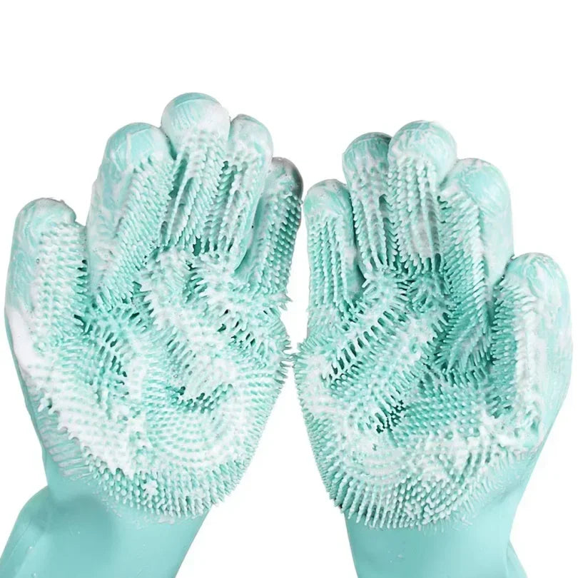 Pet Perks® 4-in-1  Dog Grooming Glove – Bath, Scrub, De-Shed, Clean