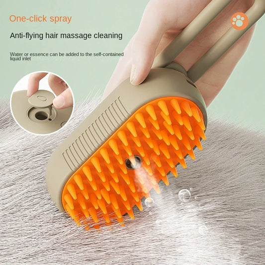 PetPerks 3-in-1 Electric Brush - Ultimate Grooming Solution for Dogs & Cats with Massage & Fur Detangling